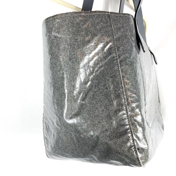 JW Anderson Belt Tote‎ Bag Gray Double Strap Leather Details - Picture 11 of 15